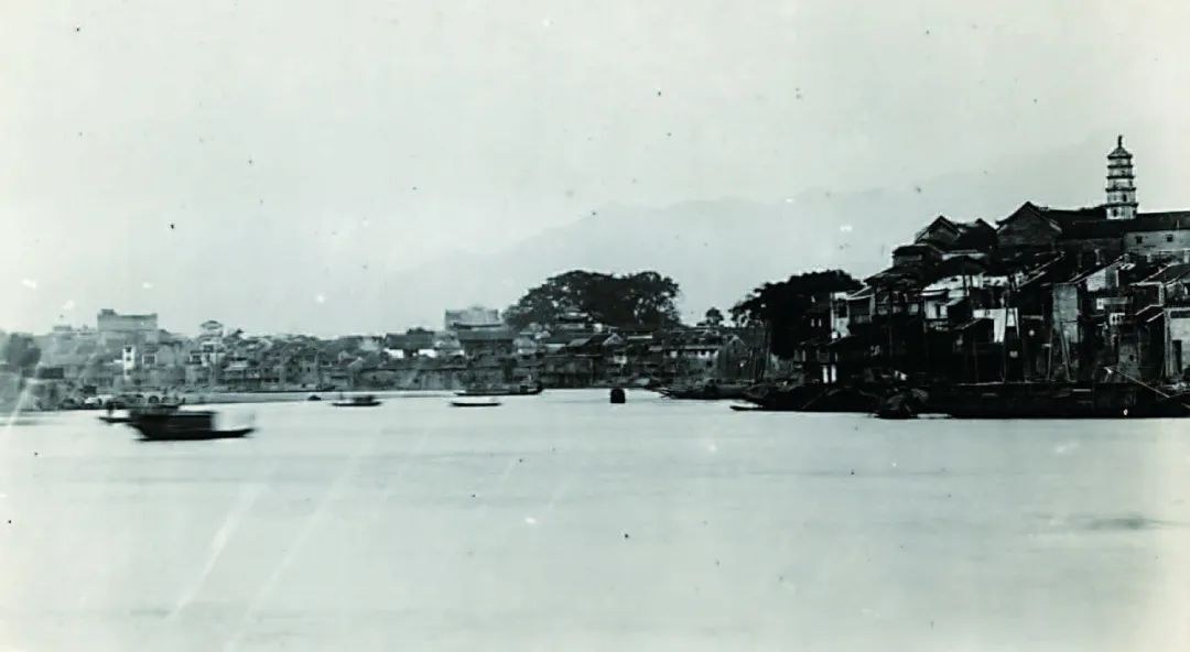 浈江航道与沿岸街市旧影