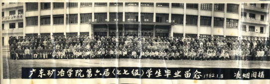 广东矿冶学院77级毕业生合影